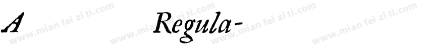 A书法英文 Regula字体转换
